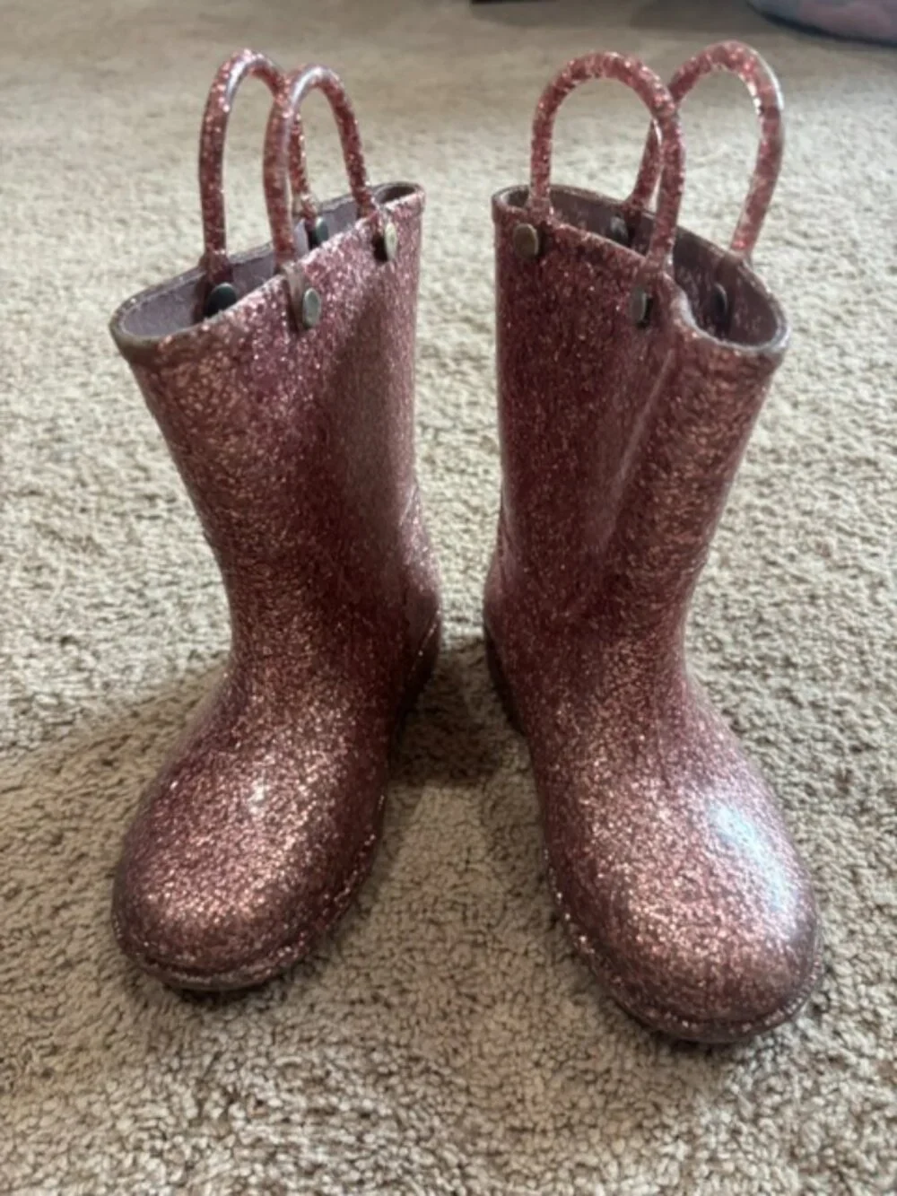 Little Kid Sparkle Rain Boots